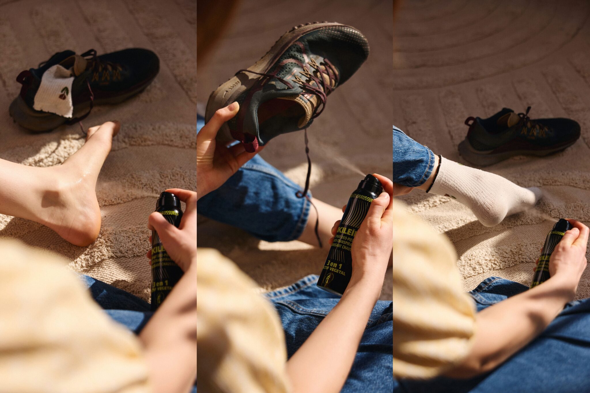 Akileine 3 v 1 sprej za stopala in obutev