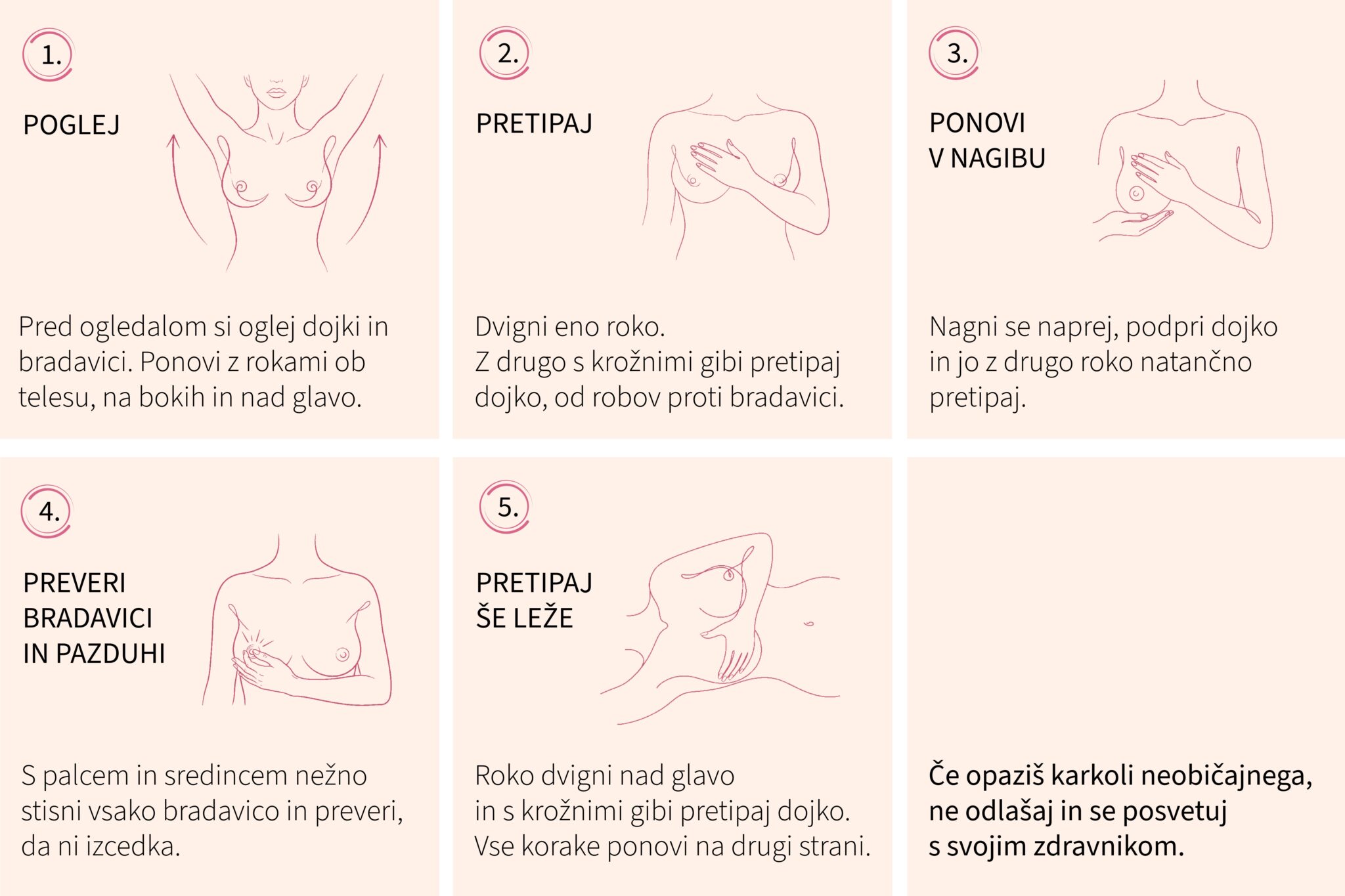 Dodaj še en korak zase! 1 samopregledovanje